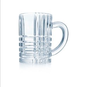 Tiffany & Co. crystal plaid beer mugs (set of 2)